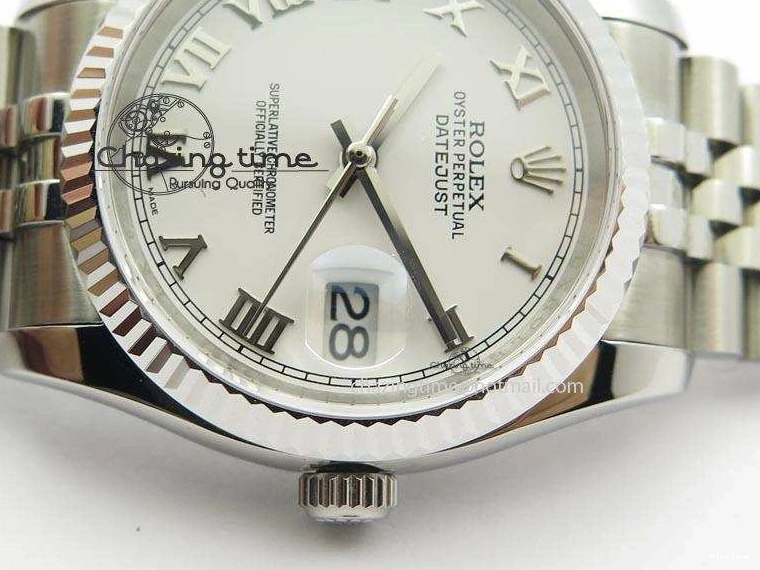 MiroTime 0420 DateJust 116234 BP Best Edition SS Sliver Dial Roman Markers On SS Bracelet A2824 V Tailored 3941